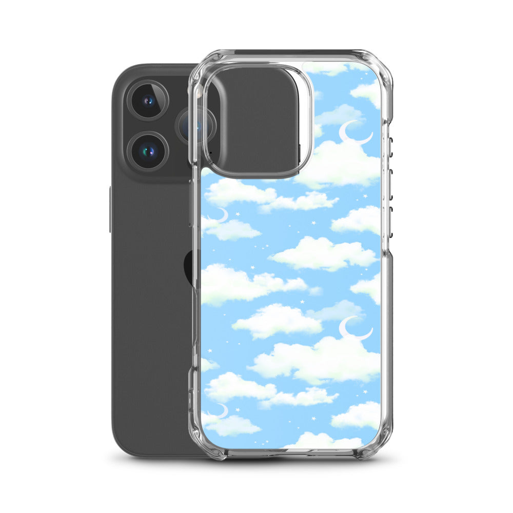 Cloudy Sky iPhone Clear Case (Blue) - iPhone 16 Pro
