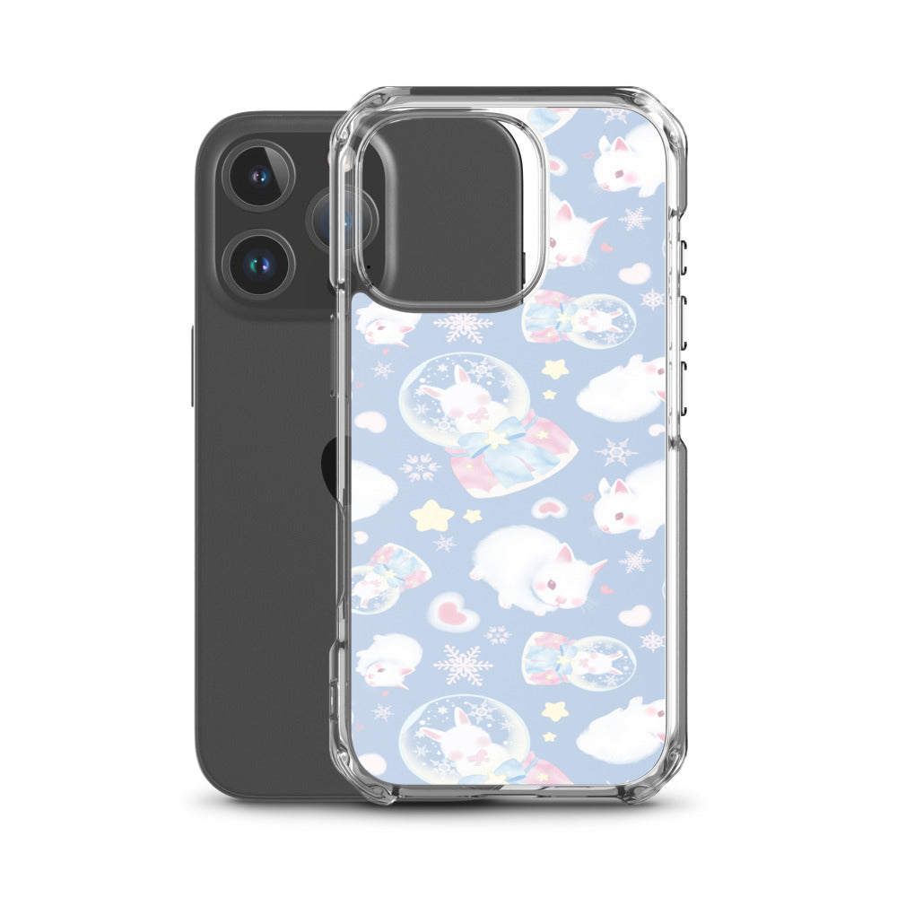 Snow Bunny iPhone Clear Case (Blue) - iPhone 16 Pro