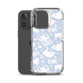 Snow Kitten iPhone Clear Case (Blue) - iPhone 16 Pro