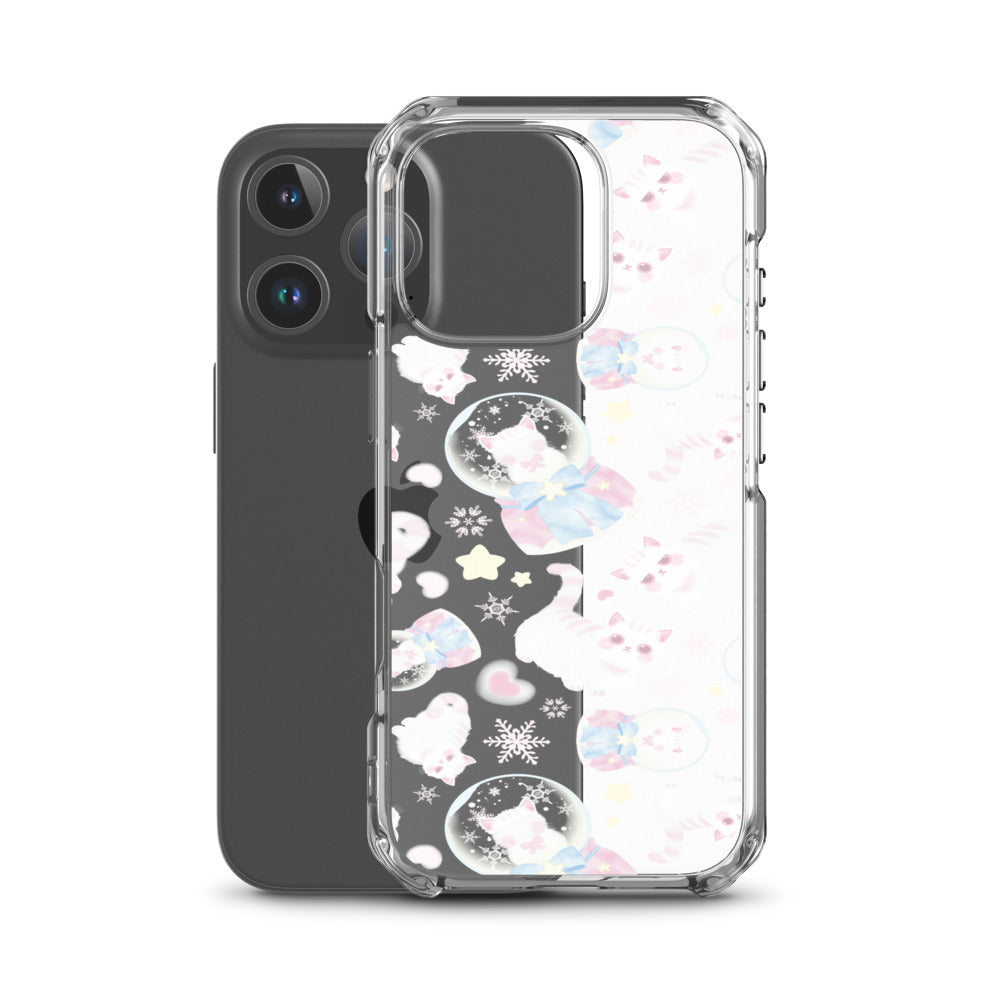 Snow Kitten iPhone Clear Case (Transparent) - iPhone 16 Pro