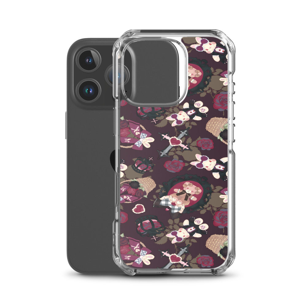 Gothic Teddy iPhone Clear Case (Temptress) - iPhone 16 Pro