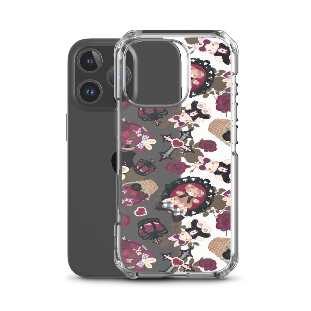 Gothic Teddy iPhone Clear Case (Transparent) - iPhone 16 Pro