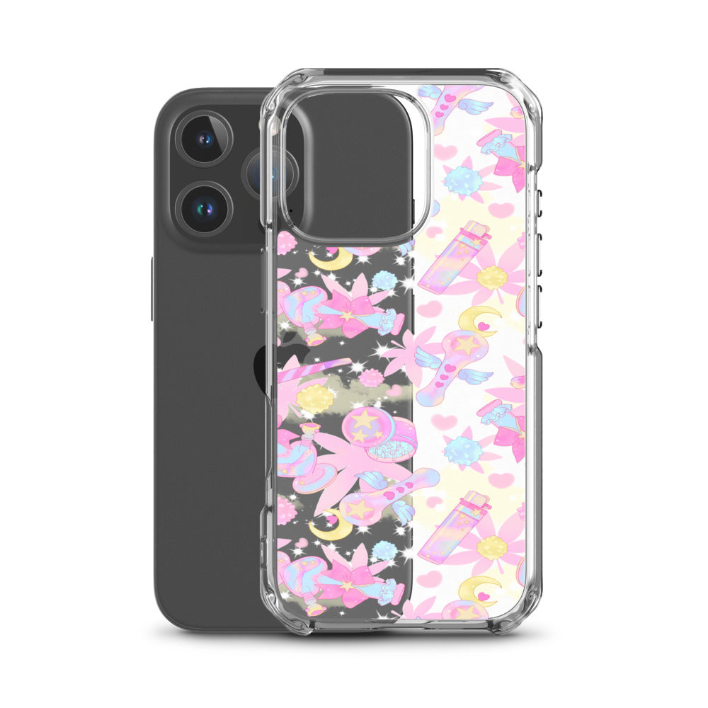 Indica Magica iPhone Clear Case (Transparent Pink) - iPhone 16 Pro