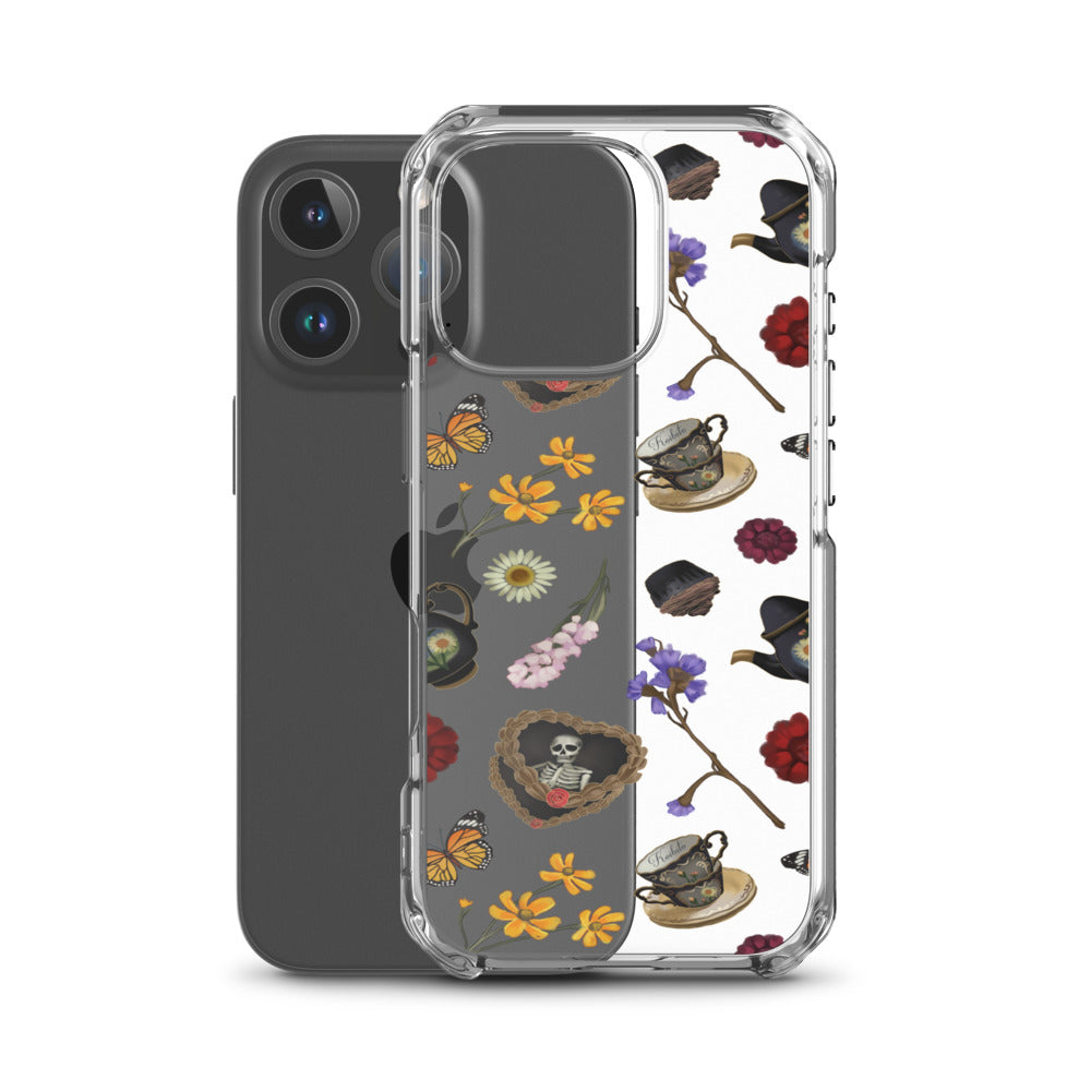 Gothic Tea Time iPhone Clear Case (Transparent) - iPhone 16 Pro