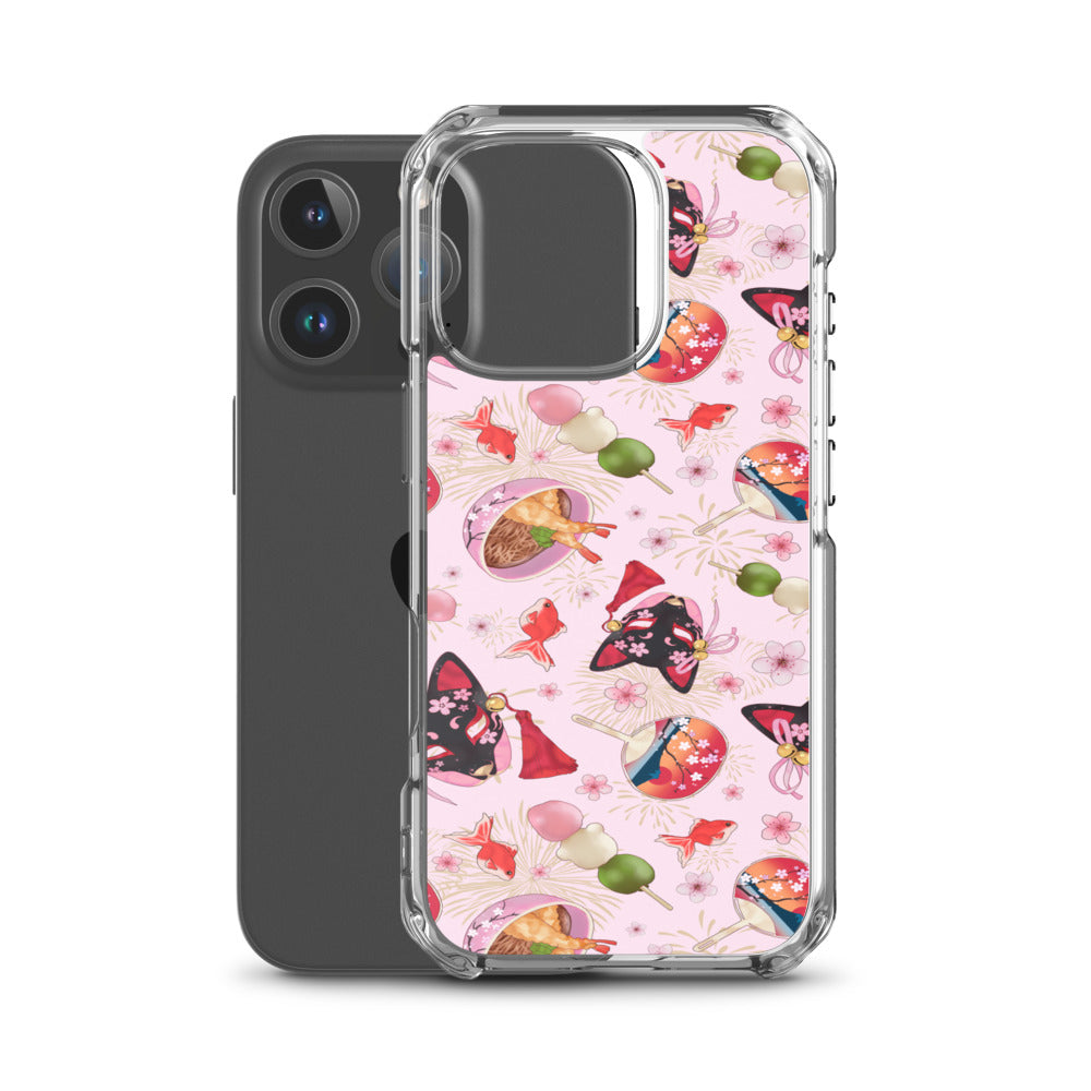 Matsuri iPhone Clear Case (Pink) - iPhone 16 Pro
