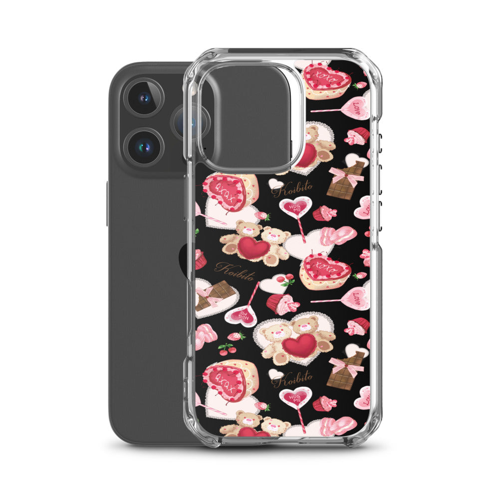 Sugar Sweetheart iPhone Clear Case (Black) - iPhone 16 Pro