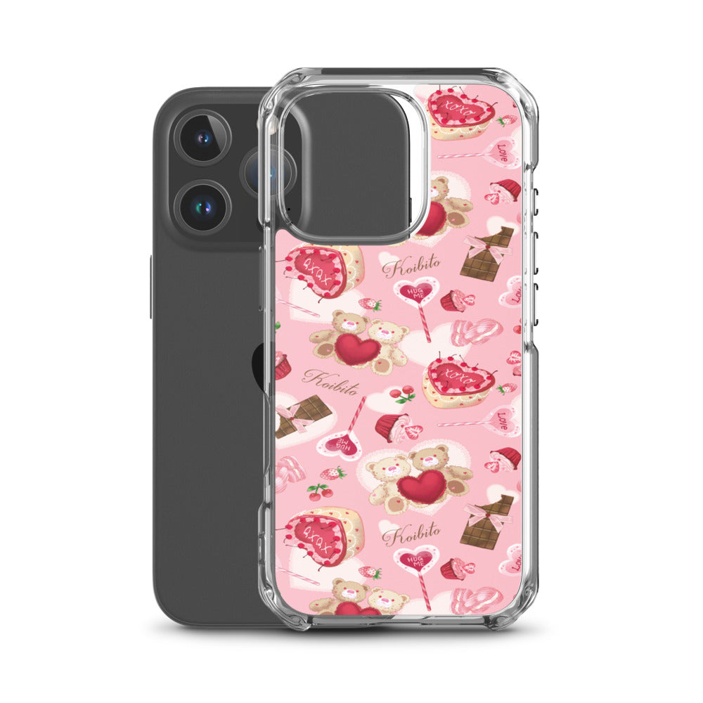 Sugar Sweetheart iPhone Clear Case (Pink) - iPhone 16 Pro