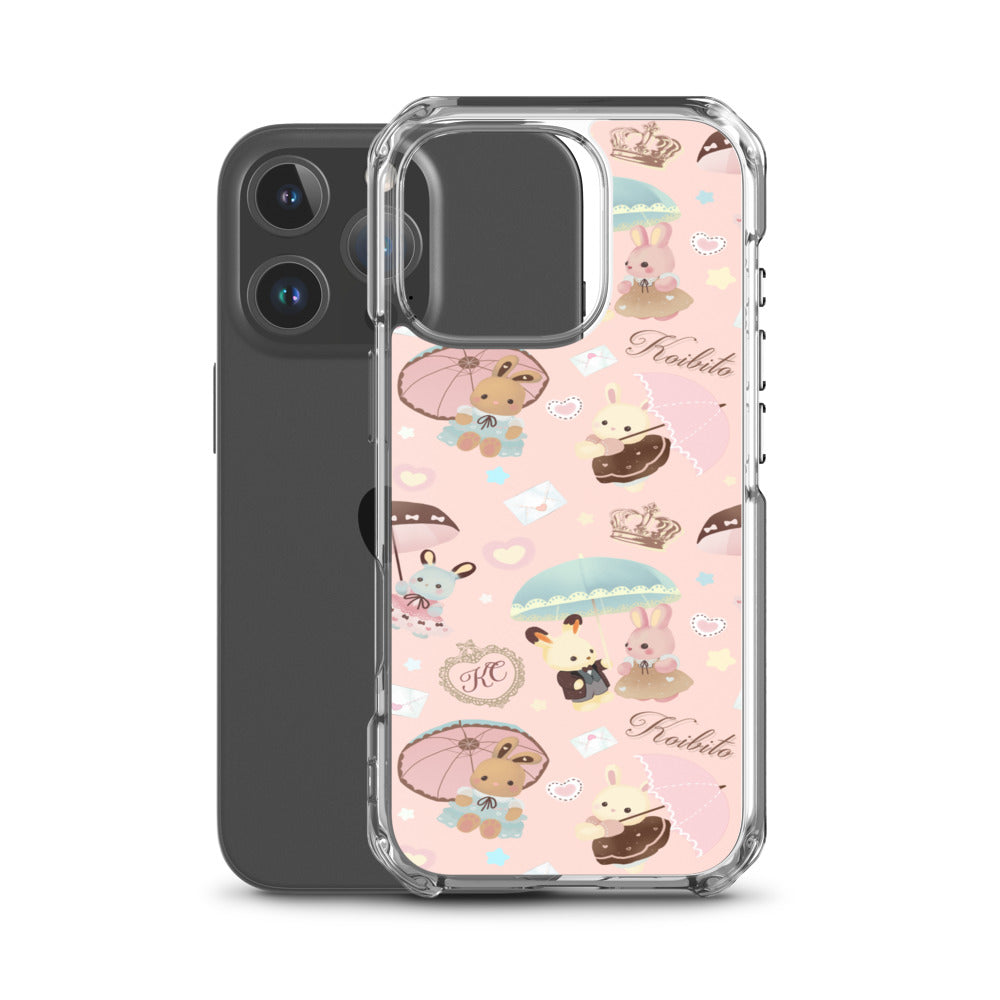 Parasol Bunny iPhone Clear Case (Pink) - iPhone 16 Pro