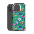 Monster Party iPhone Clear Case (Viridian) - iPhone 16 Pro