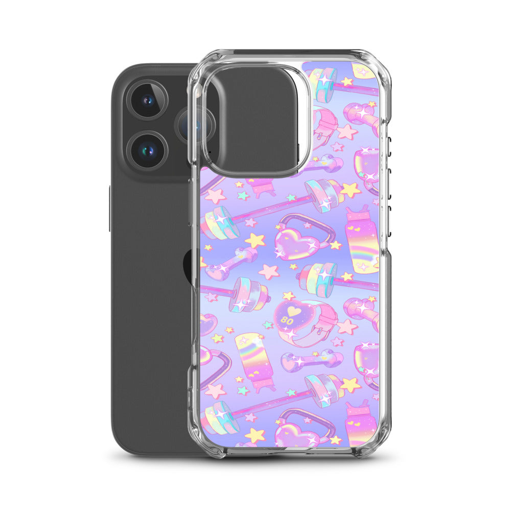 Glitter Gains iPhone Clear Case (Lavender Blue) - iPhone 16 Pro