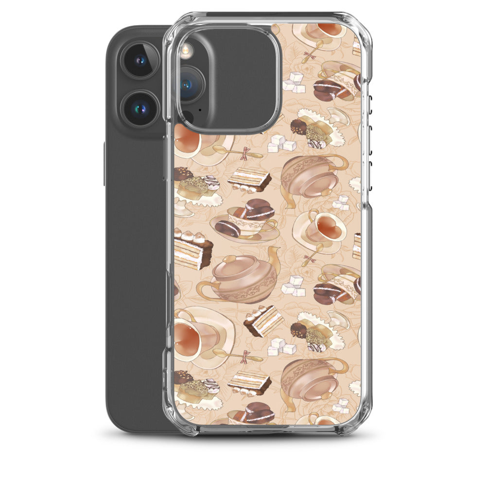 Café iPhone Clear Case (Latte) - iPhone 16 Pro Max