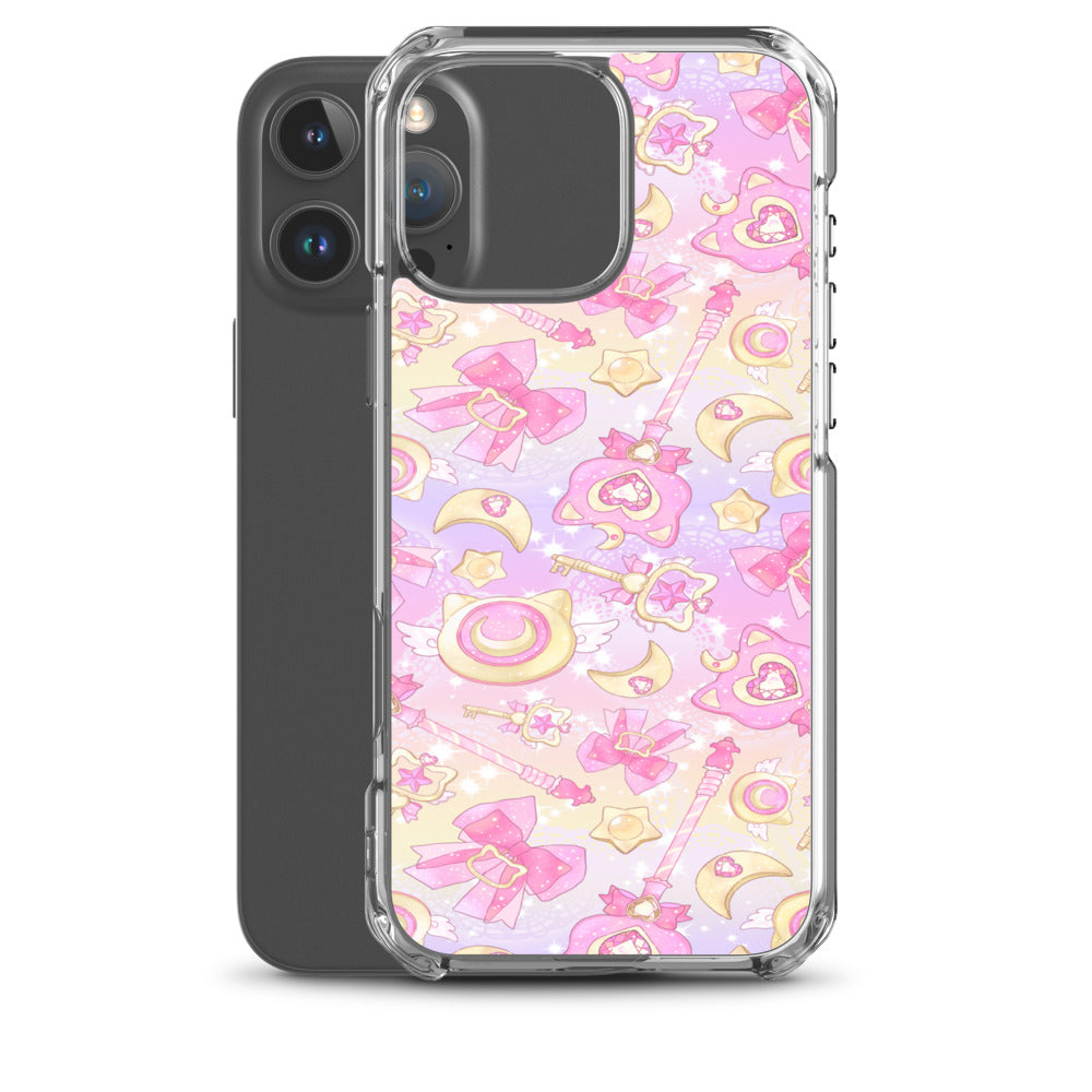 Magical Girl iPhone Clear Case (Pink) - iPhone 16 Pro Max