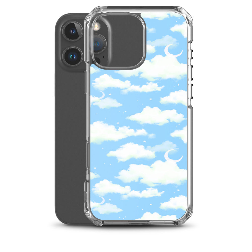 Cloudy Sky iPhone Clear Case (Blue) - iPhone 16 Pro Max