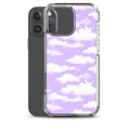 Cloudy Sky iPhone Clear Case (Lavender) - iPhone 16 Pro Max