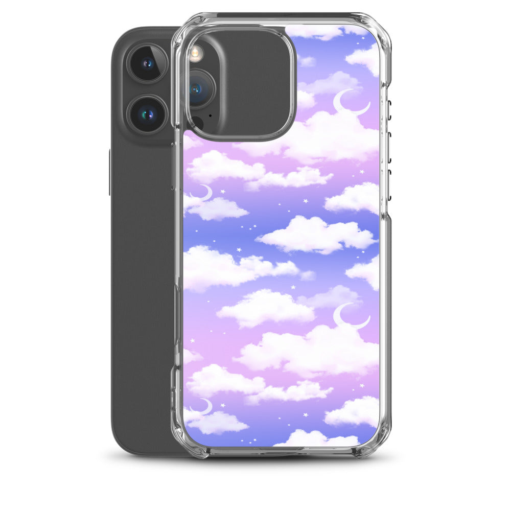 Cloudy Sky iPhone Clear Case (Purple Gradient) - iPhone 16 Pro Max
