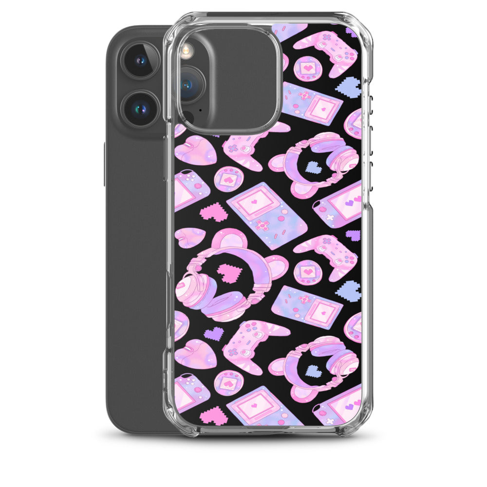 Gamer Girl iPhone Clear Case (Black) - iPhone 16 Pro Max
