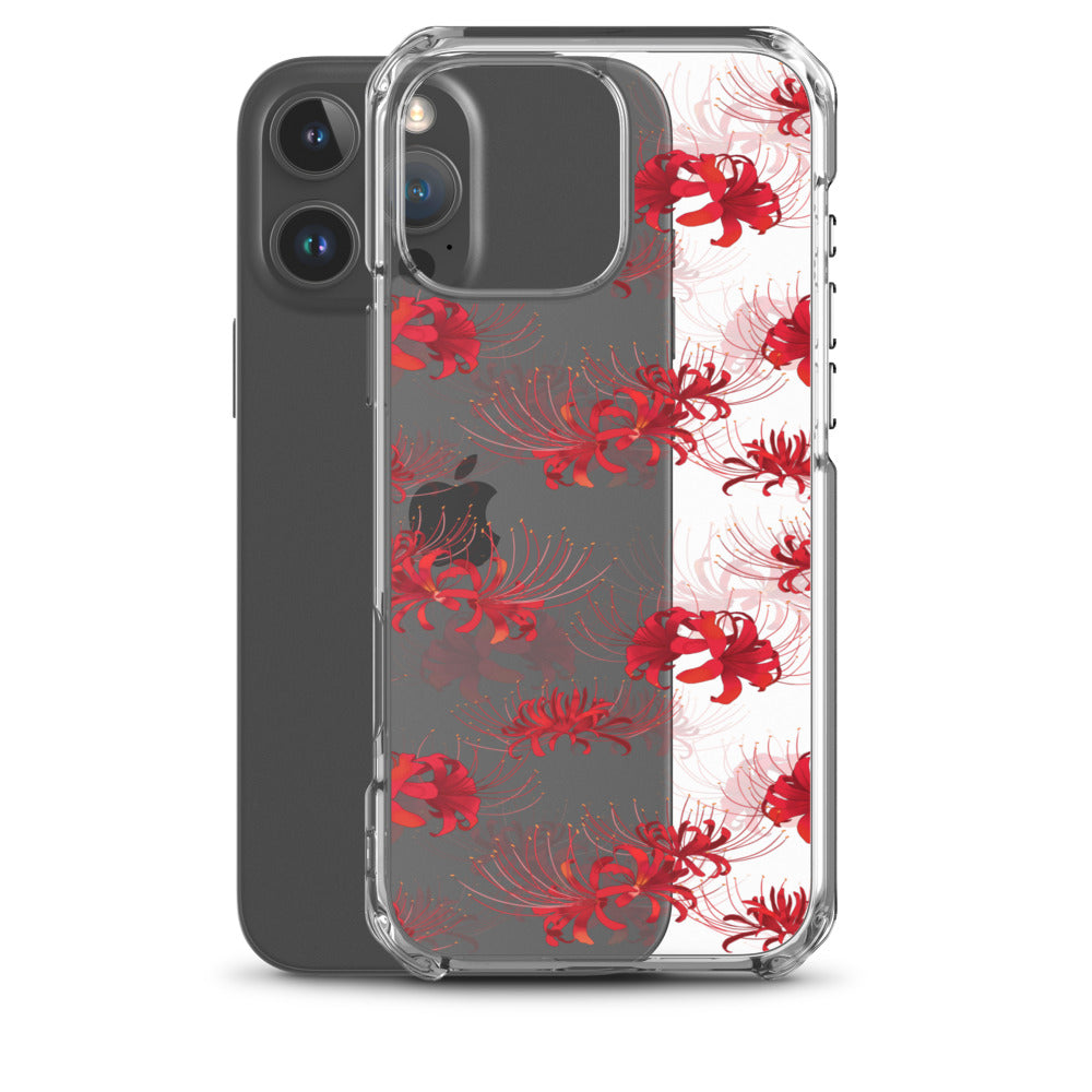 Higanbana iPhone Clear Case (Transparent Red) - iPhone 16 Pro Max