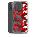 Butterfly iPhone Clear Case (Transparent Crimson) - iPhone 16 Pro Max