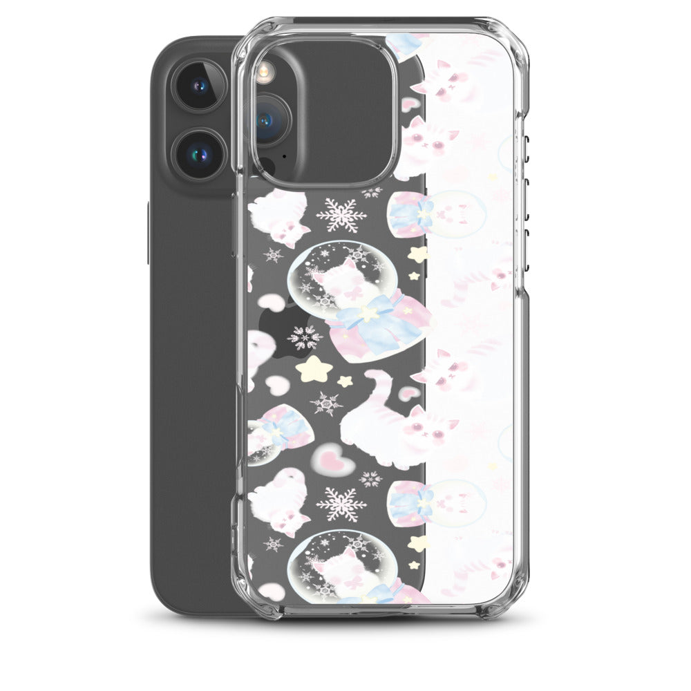 Snow Kitten iPhone Clear Case (Transparent) - iPhone 16 Pro Max