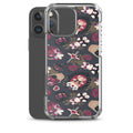 Gothic Teddy iPhone Clear Case (Grey) - iPhone 16 Pro Max