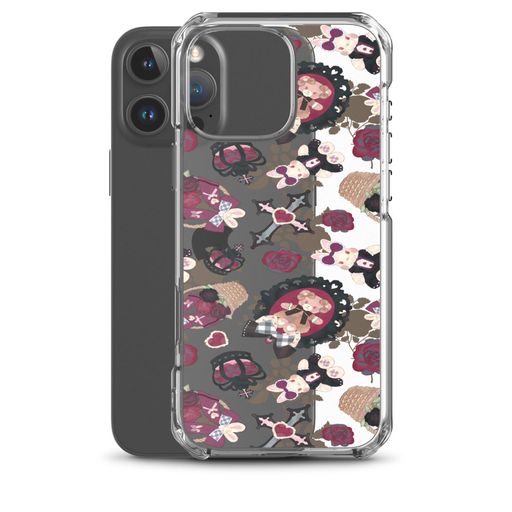 Gothic Teddy iPhone Clear Case (Transparent) - iPhone 16 Pro Max
