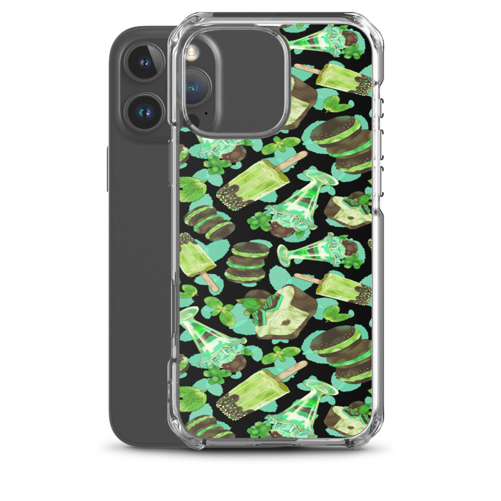 Choco Mint iPhone Clear Case (Black) - iPhone 16 Pro Max