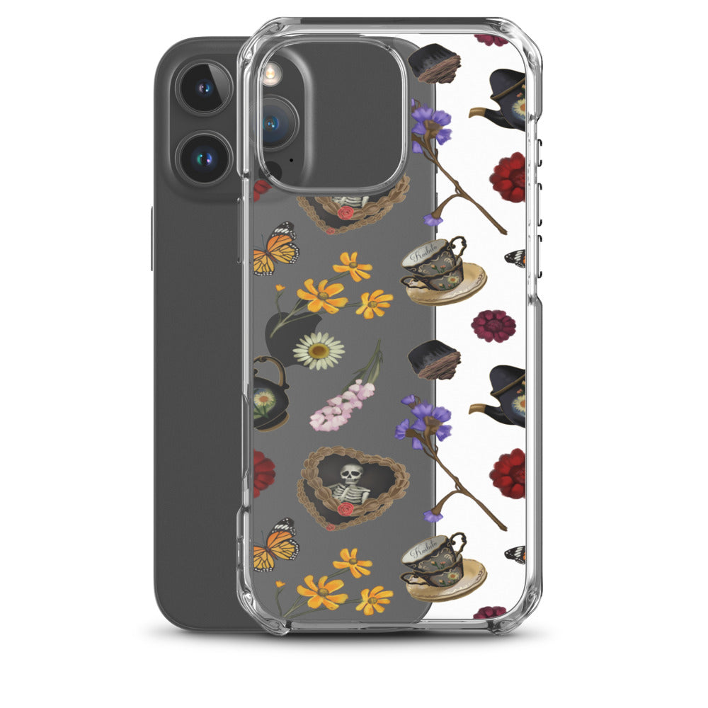Gothic Tea Time iPhone Clear Case (Transparent) - iPhone 16 Pro Max