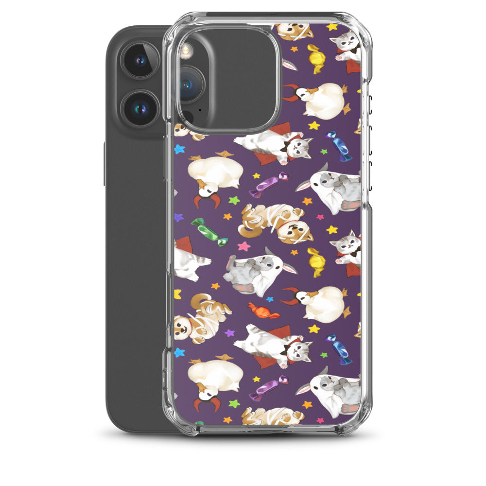Trick or Treaters iPhone Clear Case (Purple) - iPhone 16 Pro Max