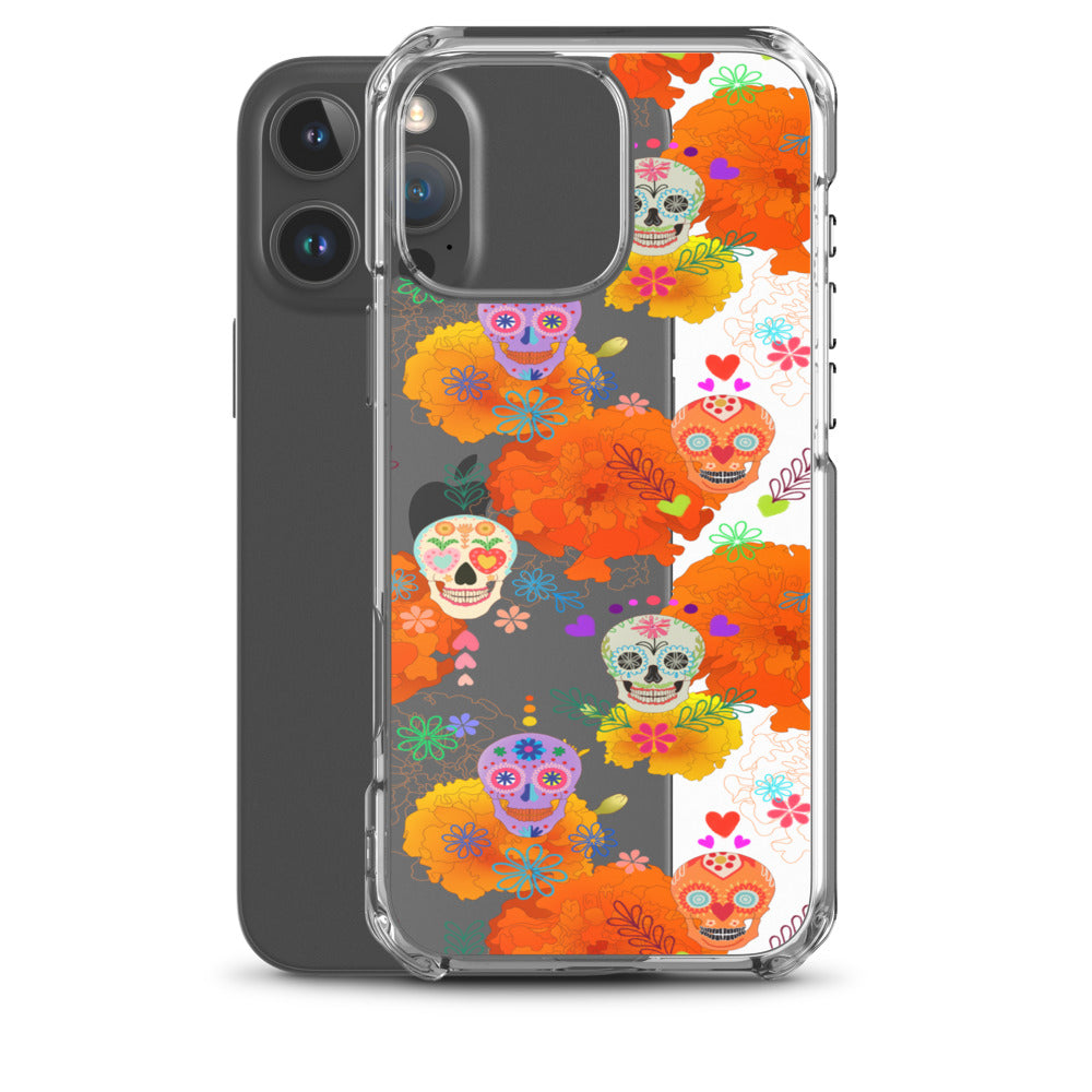 Sugar Skull iPhone Clear Case (Transparent) - iPhone 16 Pro Max