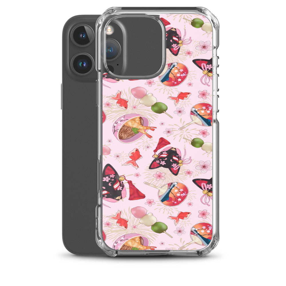 Matsuri iPhone Clear Case (Pink) - iPhone 16 Pro Max