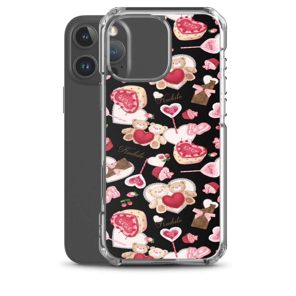 Sugar Sweetheart iPhone Clear Case (Black) - iPhone 16 Pro Max