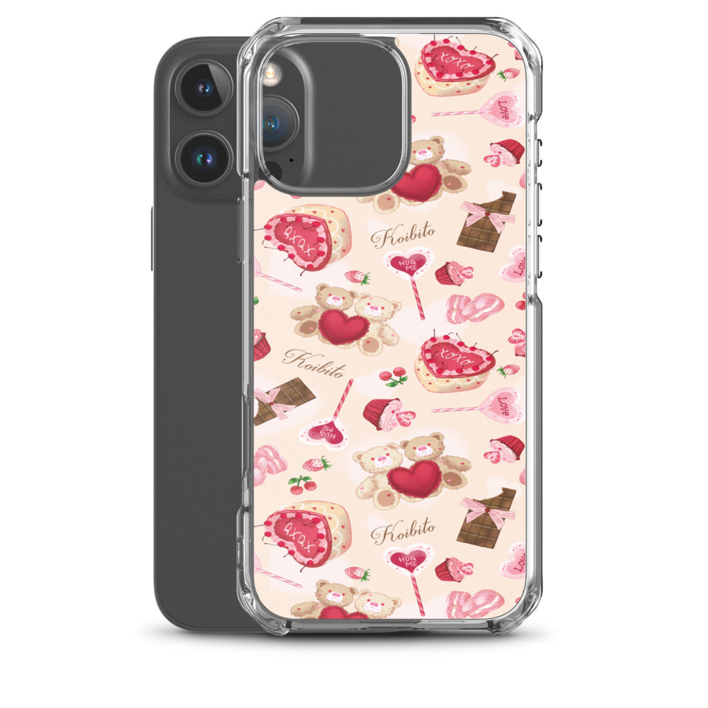 Sugar Sweetheart iPhone Clear Case (Cream) - iPhone 16 Pro Max