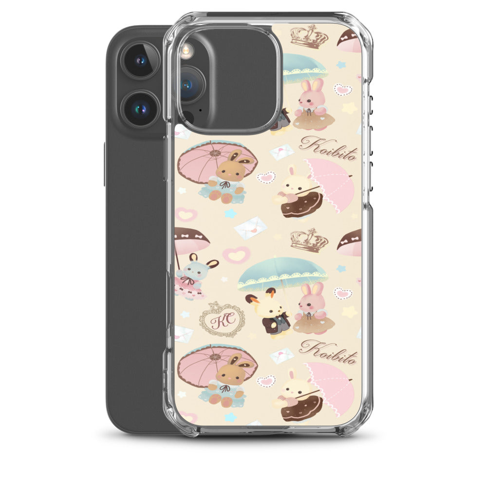 Parasol Bunny iPhone Clear Case (Cream) - iPhone 16 Pro Max