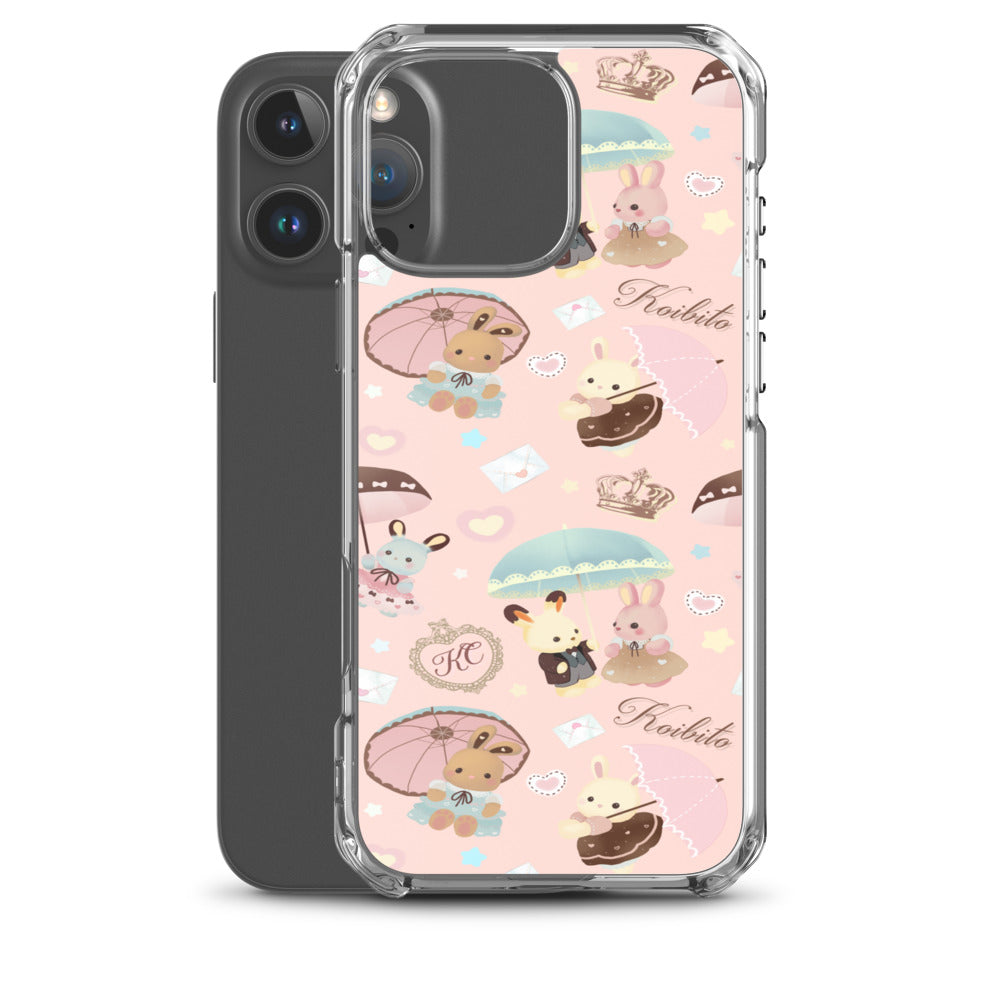 Parasol Bunny iPhone Clear Case (Pink) - iPhone 16 Pro Max
