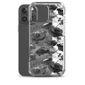 Enchanted Rose (Transparent) iPhone Clear Case (Black) - iPhone 16 Pro Max