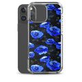 Enchanted Rose iPhone Clear Case (Blue) - iPhone 16 Pro Max
