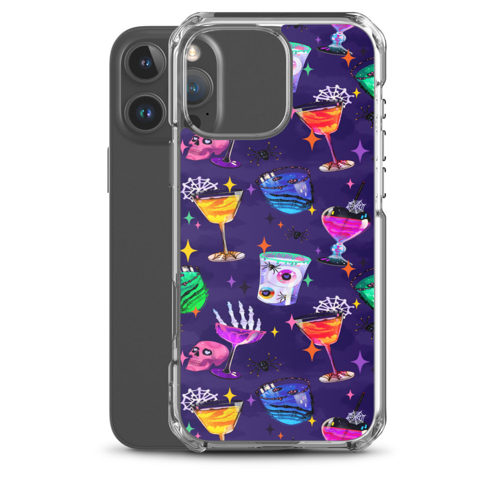 Monster Party iPhone Clear Case (Dark Purple) - iPhone 16 Pro Max
