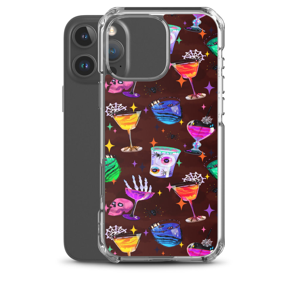 Monster Party iPhone Clear Case (Dark Sienna) - iPhone 16 Pro Max