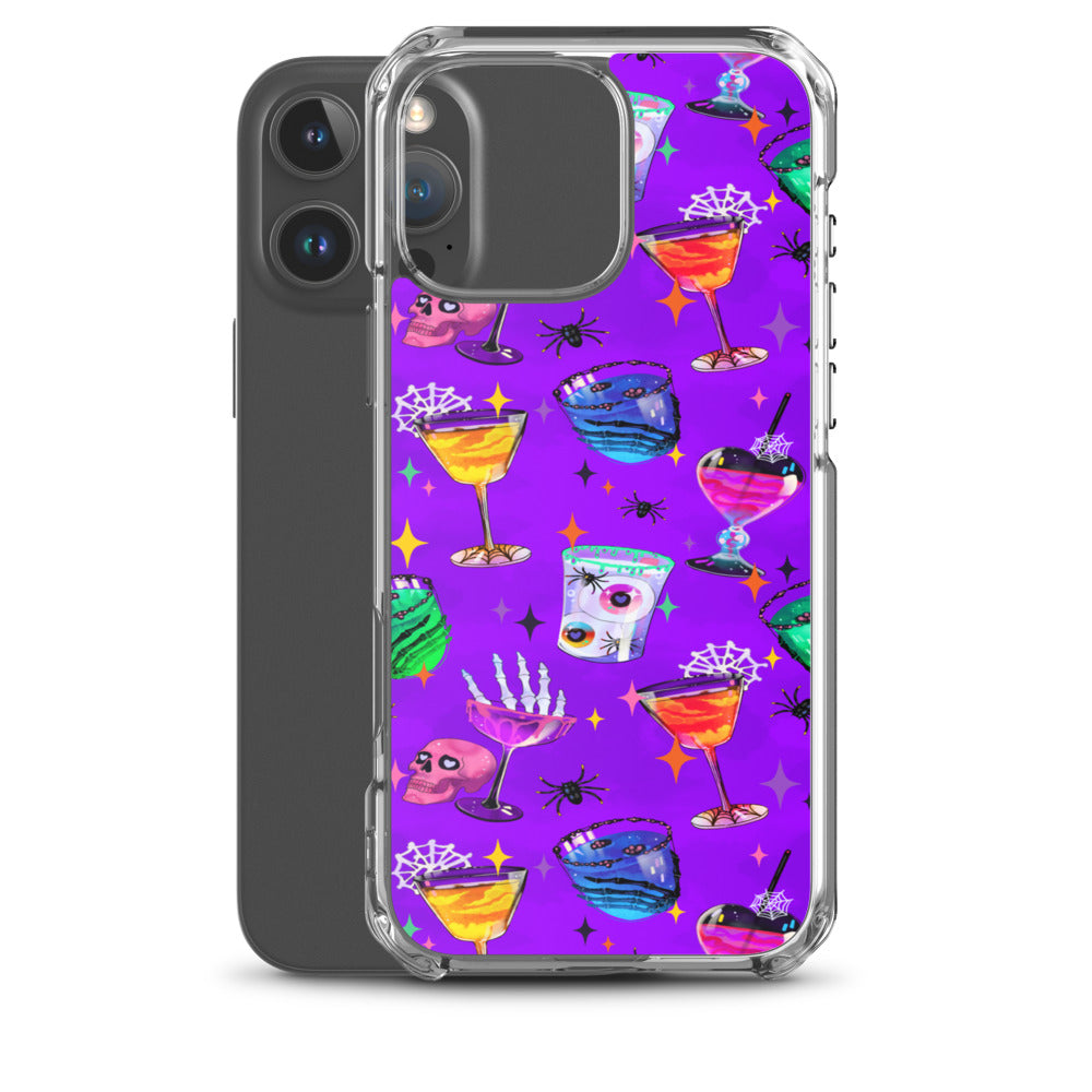 Monster Party iPhone Clear Case (Vivid Violet) - iPhone 16 Pro Max