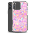 Glitter Gains iPhone Clear Case (Carnation Pink) - iPhone 16 Pro Max