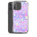 Glitter Gains iPhone Clear Case (Lavender Blue) - iPhone 16 Pro Max