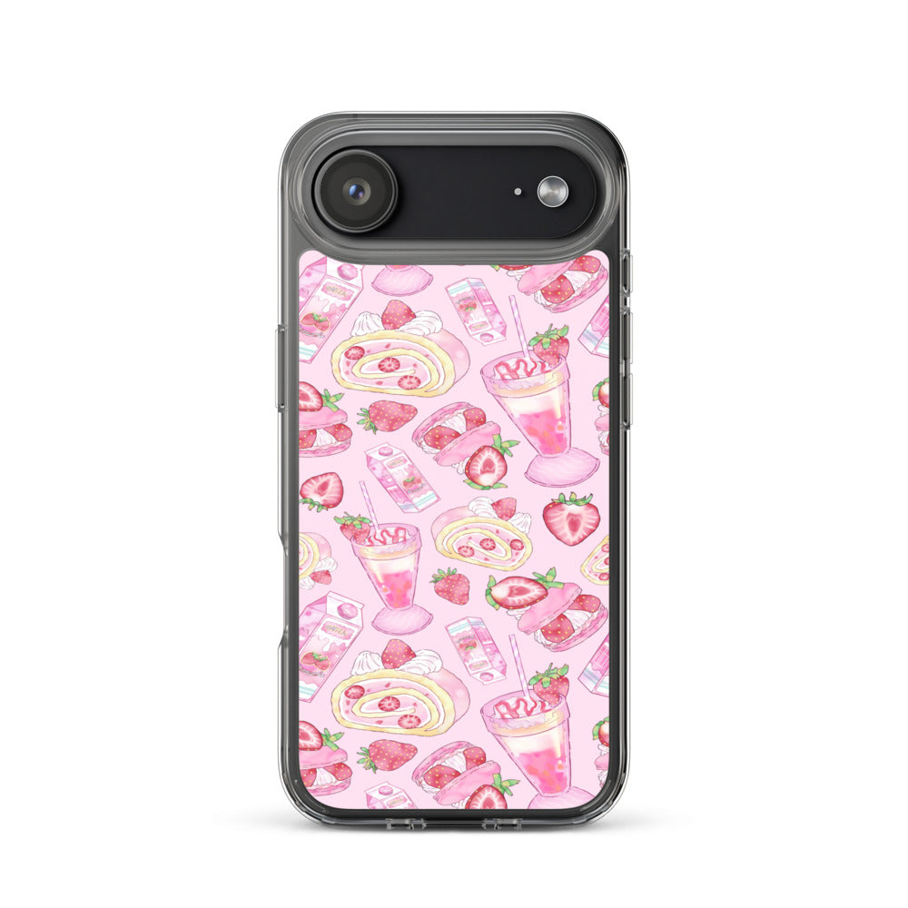 Strawberry iPhone Clear Case (Pink) - iPhone 17 Air