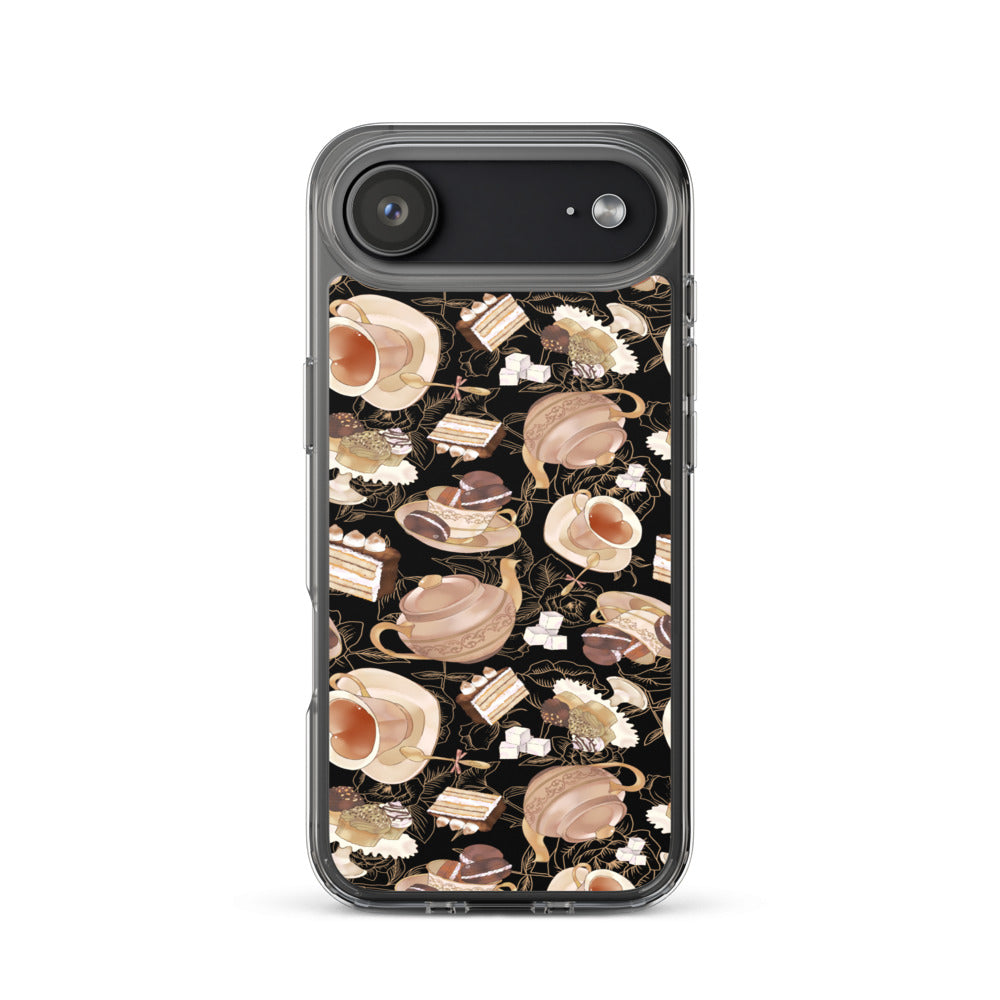 Café iPhone Clear Case (Black) - iPhone 17 Air