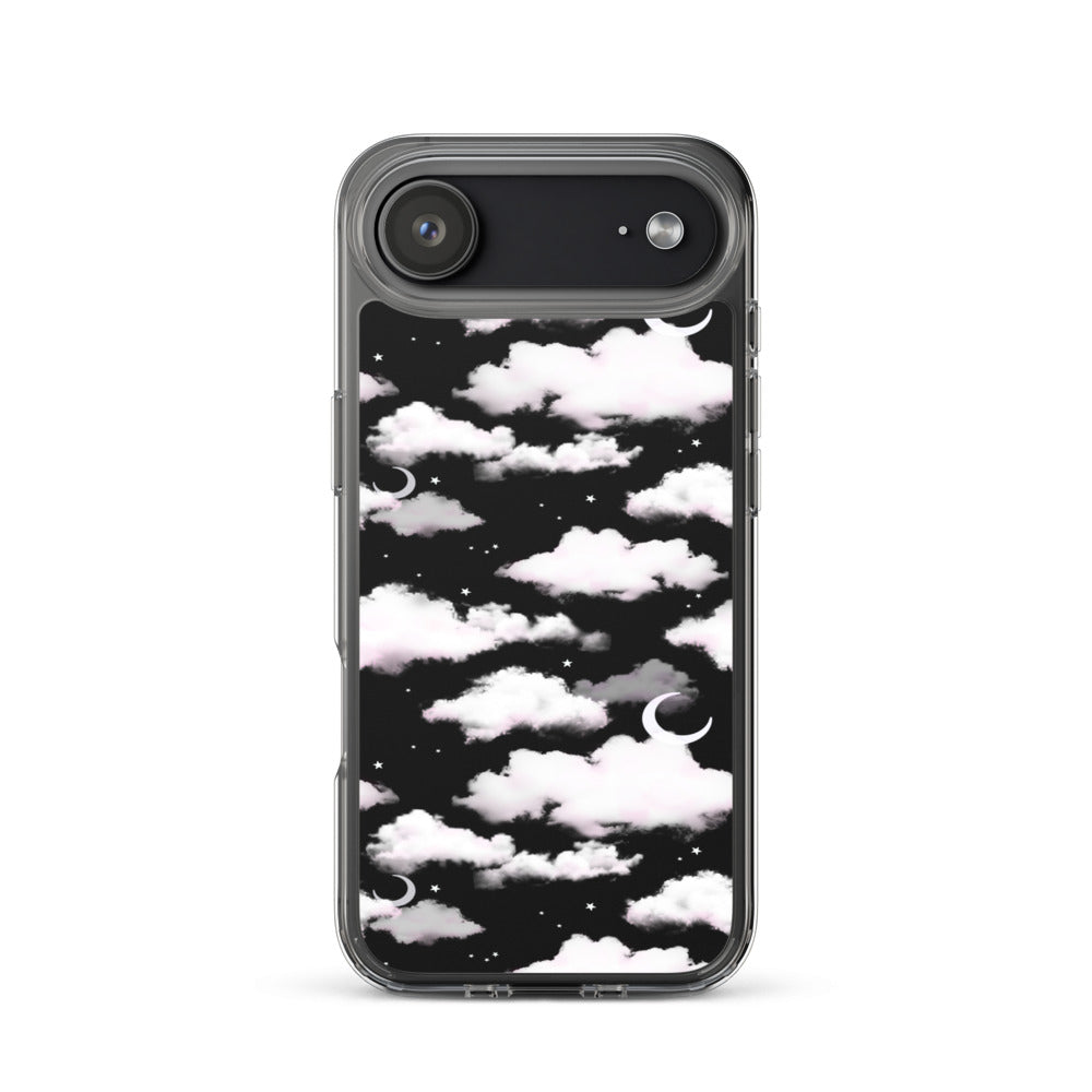 Cloudy Sky iPhone Clear Case (Black) - iPhone 17 Air