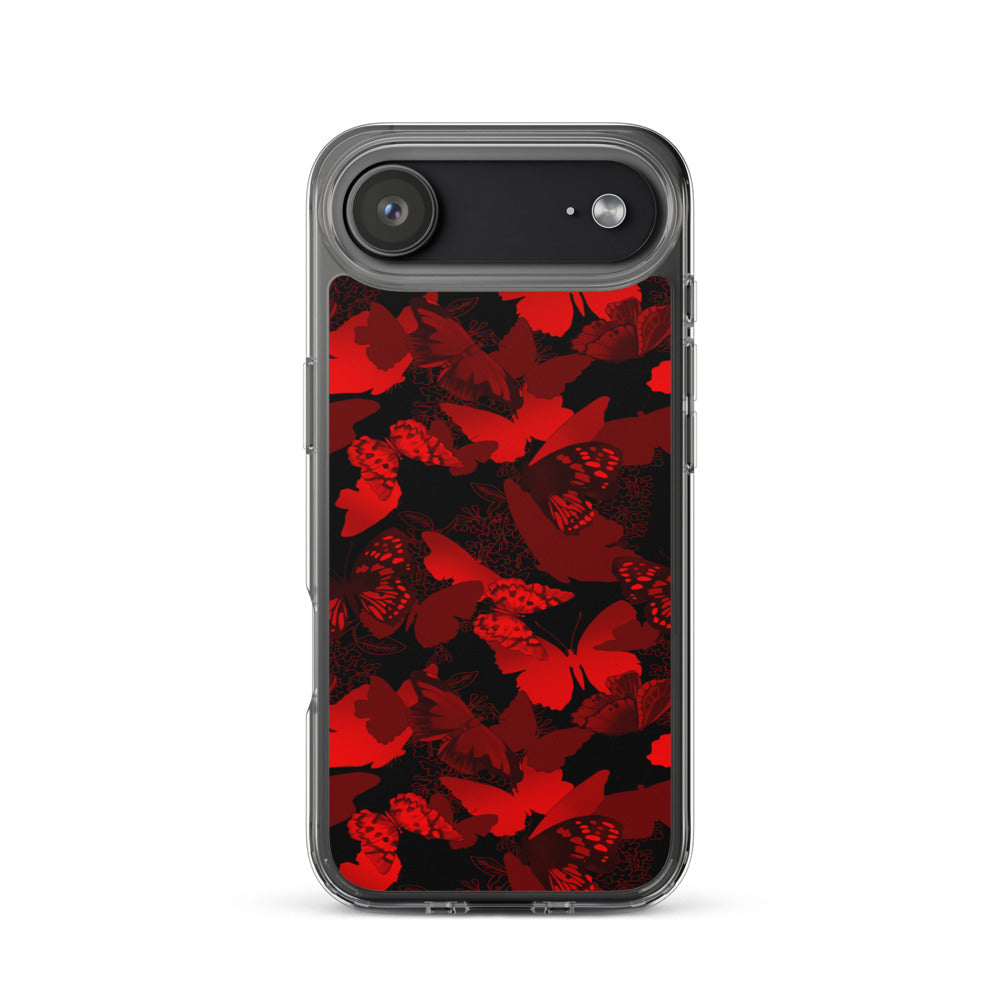 Butterfly iPhone Clear Case (Crimson) - iPhone 17 Air