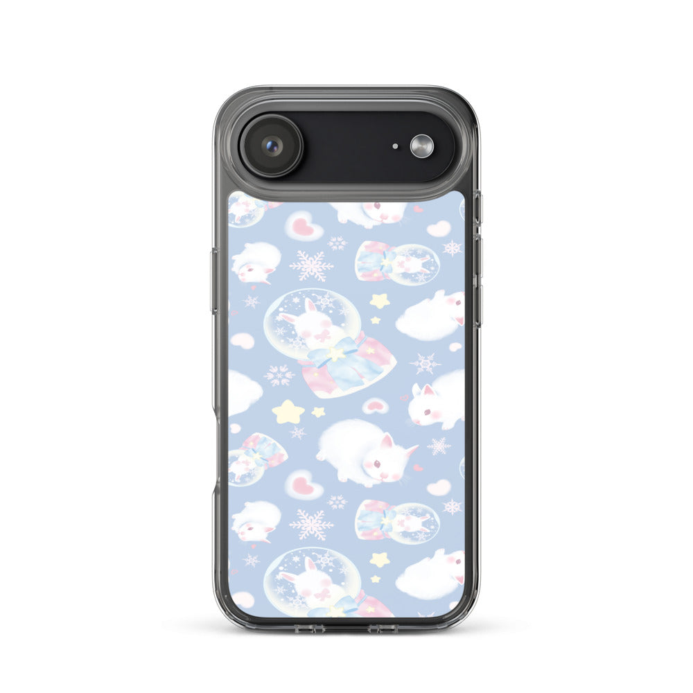 Snow Bunny iPhone Clear Case (Blue) - iPhone 17 Air