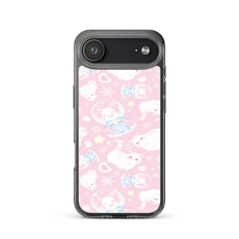 Snow Kitten iPhone Clear Case (Pink) - iPhone 17 Air