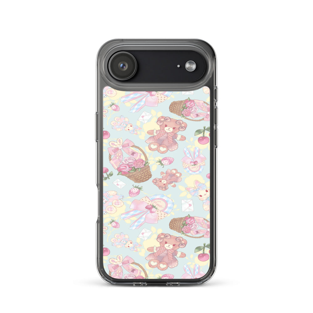 Sweet Teddy iPhone Clear Case (Blue) - iPhone 17 Air