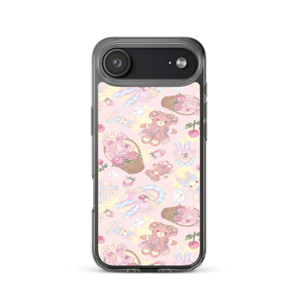Sweet Teddy iPhone Clear Case (Pink) - iPhone 17 Air