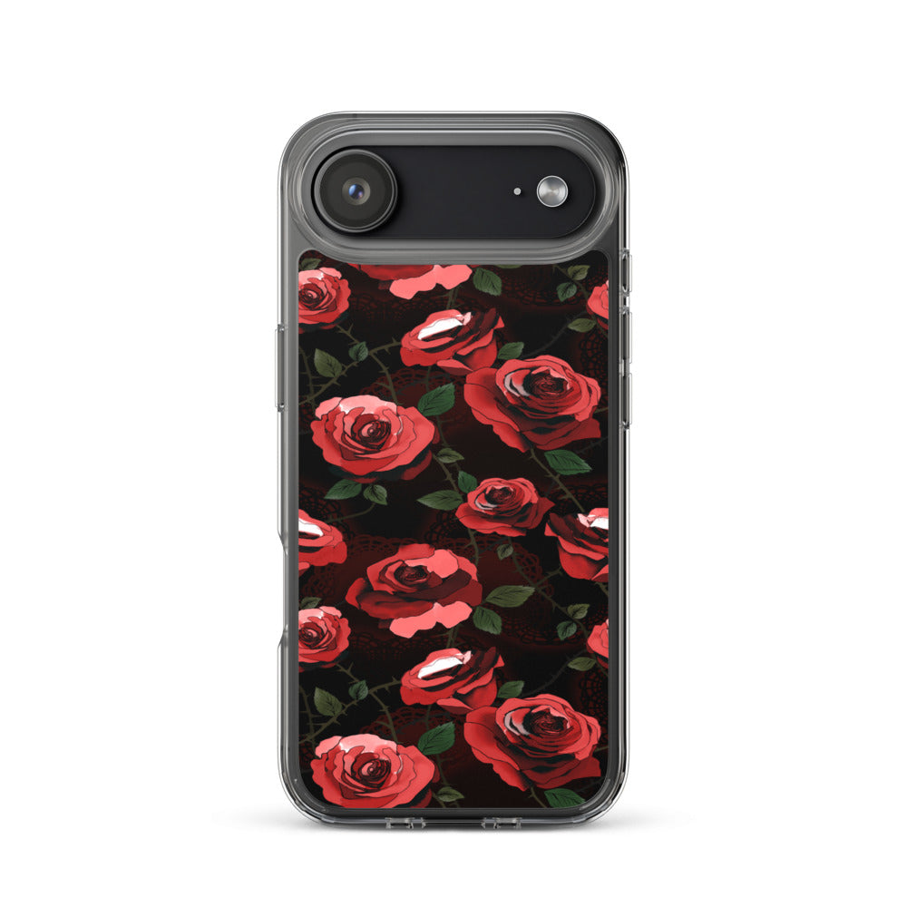 Enchanted Rose iPhone Clear Case (Red) - iPhone 17 Air